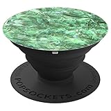 Emerald Gemstone Print Pattern Trippy Illusion