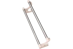 Double Towel Bar for Bathroom, No Drill Adhesive Towel Rack Holder with 2 Rods, Space Saving Stainless Steel Towel Hanger for
