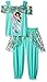 Disney Girls' Little Princess Jasmine Fantasy 2-Piece Set, Seafoam Green, 4