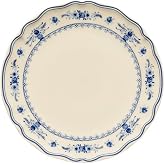 Costa Nova Ceramic Stoneware 11'' Dinner Plate - Vila Collection, Beige-Blue | Microwave &amp; Dishwasher Safe Dinnerware | Food Safe Glazing | Restaurant Quality Tableware