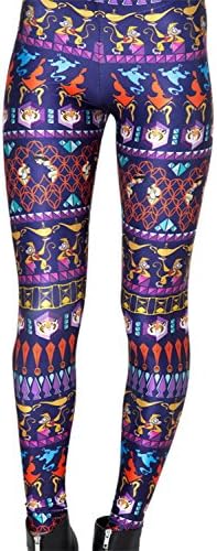 Native Indian Monkey Holding Lamps Print Skinny Leggings Bright Colored Night Club Bottoming Pants Sexy Butt Lift Tights