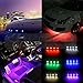 RGB LED Rock Light with Bluetooth RGB Controller - Neon Lights Replacement Multicolor Super Bright CREE PODs - Under Vehicle Cars Interior and Exterior - Waterproof Shockproof (MULTICOLOR)