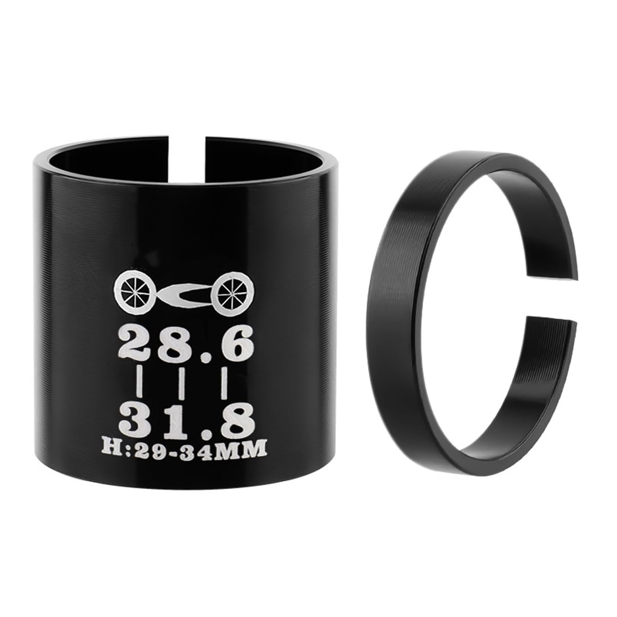 HOUSON Bicycle Ahead Stem Spacer, Stem Shim Adapter Bicycle Ahead Handlebar Stem Conversion Sleeve 28.6mm-31.8mm