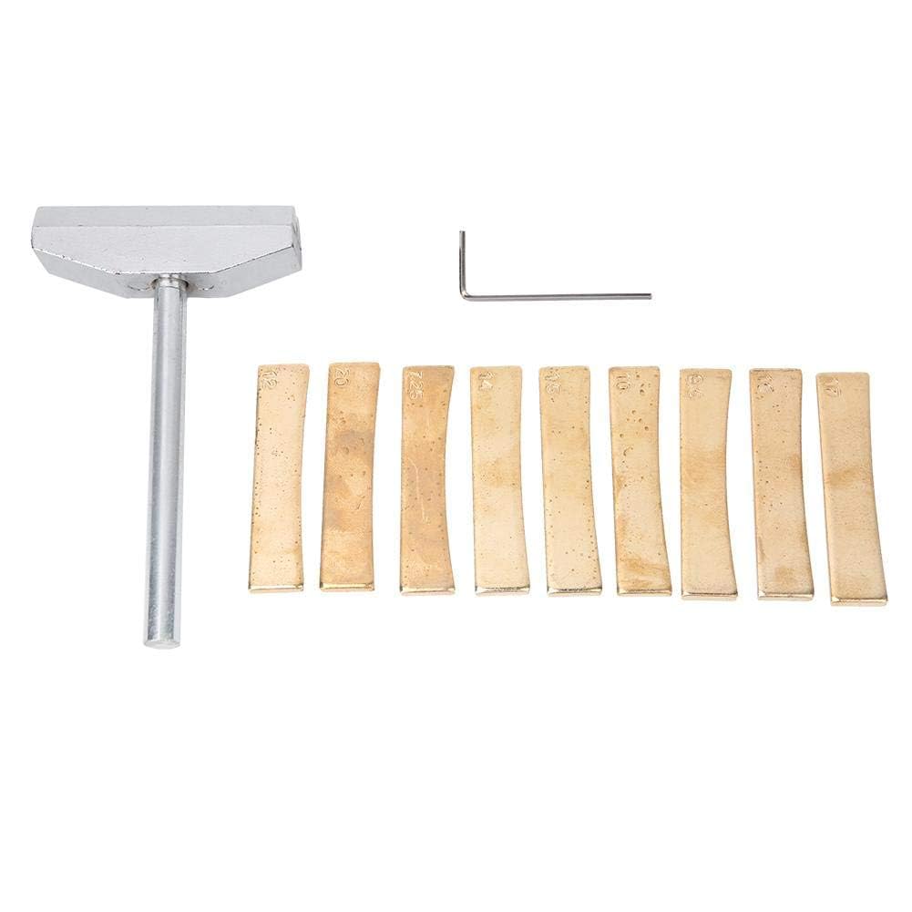Electric Guitar Repair Tool Set 9pcs Fingerboard Fretboard Press Caul Insert with Press Caul and Wrench Musical Instrument Accessory