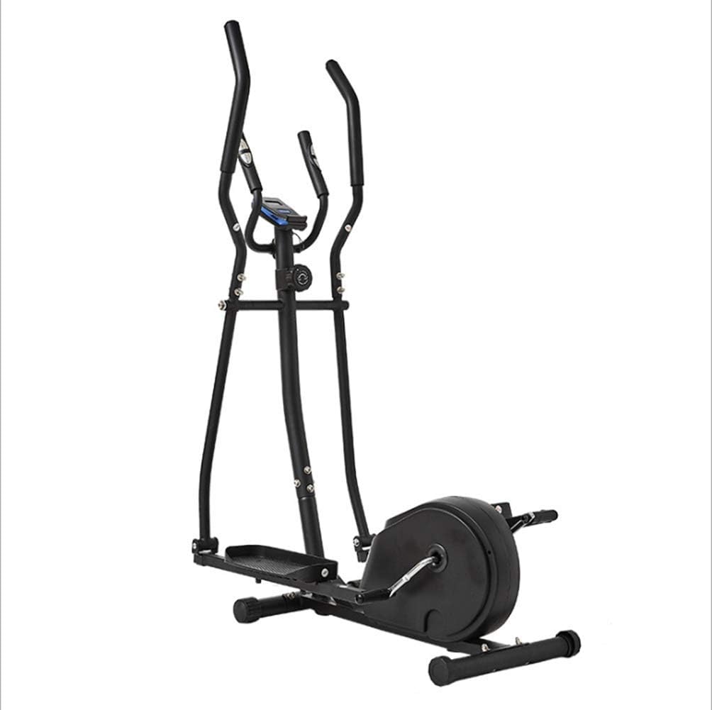 GOLDEN MANGO Home Elliptical Machine, Cross Training Machine, Jogging Fitness Equipment, 8-Gear Magnetic Control Resistance System with LCD Display