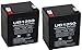 UPG 12V 5Ah Battery for Ion Block Rocker® Uninterruptible Power - 2 Pack