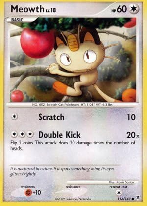 Amazon ポケットモンスタープラチナsupreme Victorsシングルカードmeowth 114共通 おもちゃ トレカ 通販