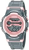 Armitron Sport Women's 45/7064SGY Pink Accented Digital Chronograph Grey Sparkled Resin Strap Watch
