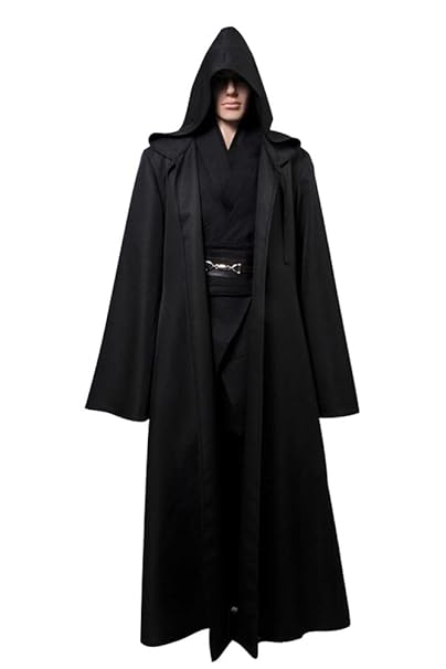 Star Wars Kostüm Anakin Skywalker Kostüm Jedi Kostüme für Erwachsene Schwarz XL