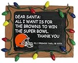 Cleveland Browns Official NFL 3 inch x 4 inch Chalkboard Sign Christmas Ornament
