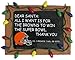 Cleveland Browns Official NFL 3 inch x 4 inch Chalkboard Sign Christmas Ornament