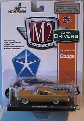 M2 Machines Autodrivers 1957 Chrysler 300 Tanish Brown R32 1508 Diecast