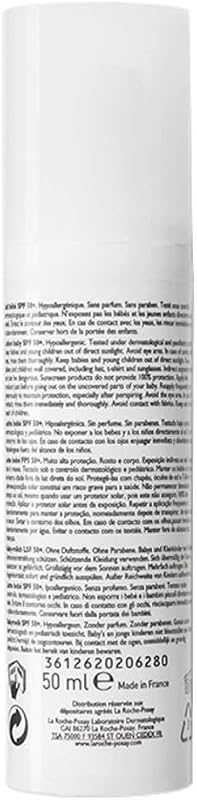 La Roche Posay Sun Milk for Baby, protetor solar com SPF50+, previne o stress oxidativo e o aparecimento de manchas, água, suor e areia, Anthelios Dermo-Pediatrics, 50 ml