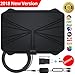 【Updated 2018 Version】 Professional TV Antenna-Indoor Digital HDTV Antennas Amplified 60-100 Mile Range 4K HD VHF UHF Freeview for Life Local Channels and Programming for All Type of Television