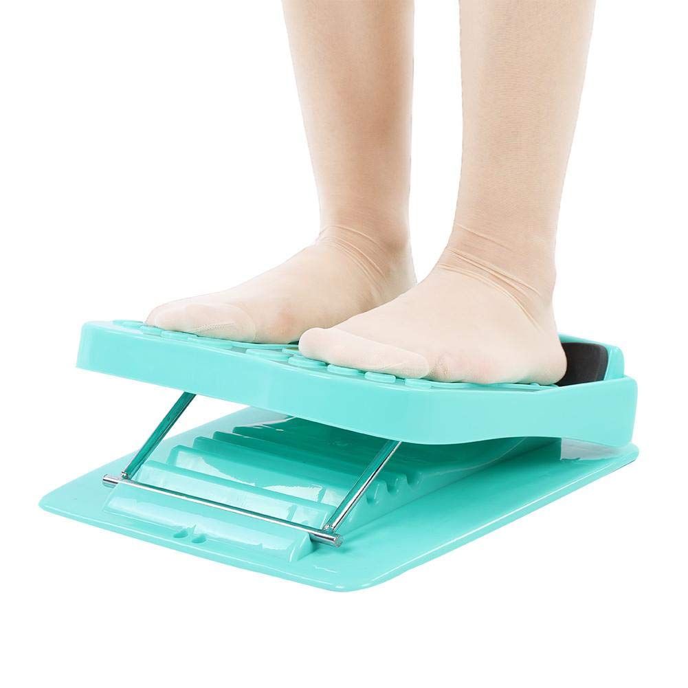 Tihebeyan Slant Board, Household Folding Foot Calf Stretcher Massage Leg Fitness Slant Pedal Board For Achilles, Plantar Fascia, Tight Calves(Blue&Green)