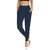 DIBAOLONG Womens Yoga Joggers Loose Workout Sweat Pants Comfy Lounge Pants with Pockets