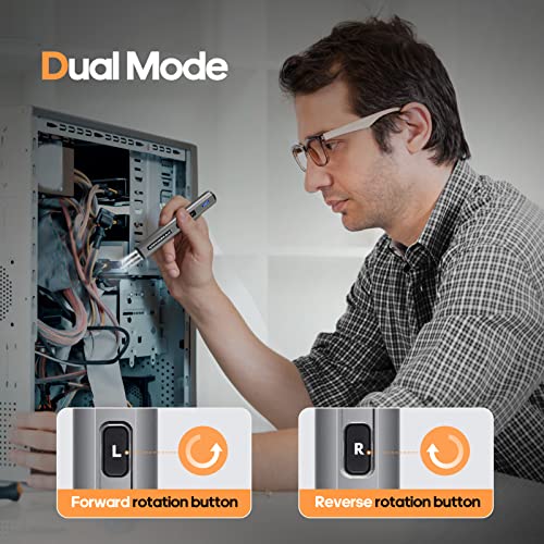 102 in 1 Electric Screwdriver, AM ARROWMAX Cordless Precision Screwdriver Set with 96 Magnetic Bits, Rechargeable Portable Electronic Screwdriver Set for Phone Laptop Camera Watch Computer (MINI PLUS)