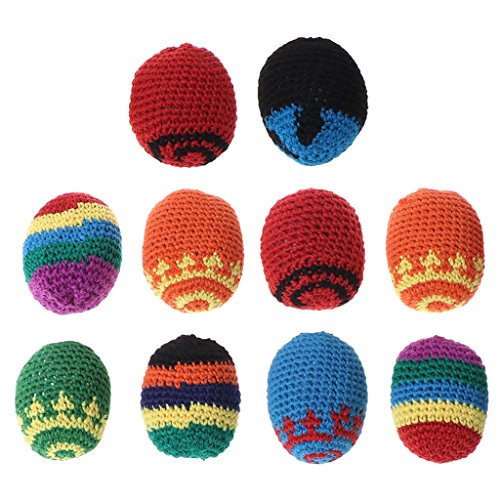 Shoresu Footbag Toy, Handmade Sacks Footbag Toy Balls Magic Juggling Ball Kid Outdoor Toy Soft Ball - Color Randomly - Thumbnail 7