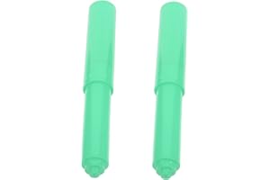 TOBBOMEY 2pcs Toilet Paper Roller Rod Toilet Paper Holder Replacement Rod Green