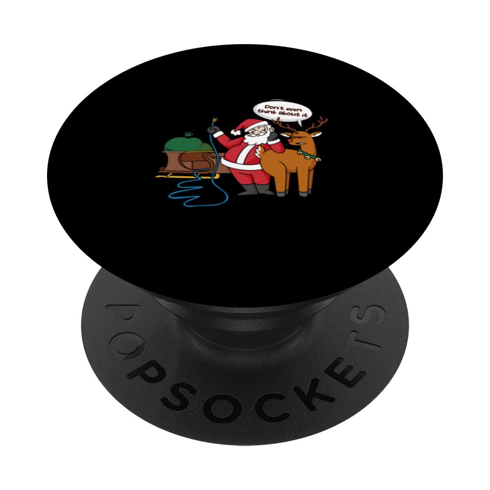 Don't Even Think About It Season Christma Reindeer PopSockets Swappable PopGrip