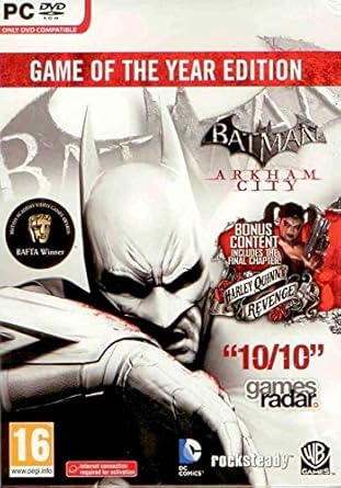 Amazon Com Batman Arkham City Goty Pc Game Of The Year Goty Edition Video Games