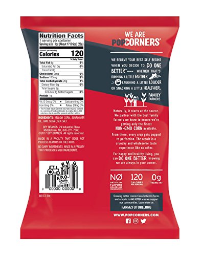 PopCorners Kettle Corn Snack Pack | Gluten Free, Vegan Snack | (40 Pack, 1 oz Snack Bags)