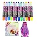 Philonext 12 Color Temporary Hair Chalk Gift Set for Kids Colorful Temporary Non-Toxic Portable Hair Coloring Chalk Pens Christmas Birthday Gifts Present for Girls (12 Color)
