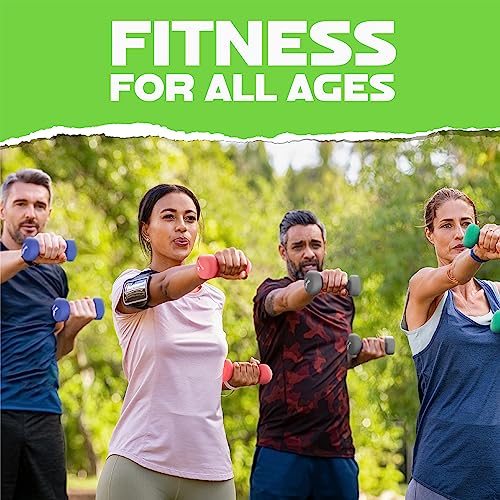 Yes4All Neoprene Coated Dumbbell Hand Weight Sets of 2 - Multiple Weight Options with 15 Colors, Hexagon Shape, Anti-roll, Anti-Slip