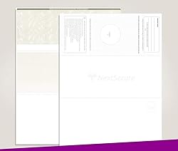 Blank Check Stock for Laser/Ink-Jet, 8-1/2 x