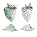 FUNPET 4 Pcs Dog Bandana Triangle Bibs Bright Coloured Scarfs Accessories for Pet Cats and Baby Puppies