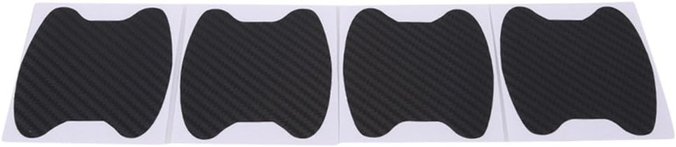 Jixing 4PCS Car Door Handle Anticollision Protector Anti-Scratch Strips Sticker,black,L*W 8.3 * 6.8cm
