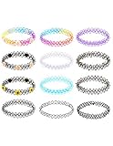 Mudder Choker Stretch Gothic Tattoo Choker Henna Necklace Elastic Choker Necklace Set for Women and girls, 12 Pieces