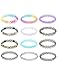 Mudder Choker Stretch Gothic Tattoo Choker Henna Necklace Elastic Choker Necklace Set for Women and girls, 12 Pieces