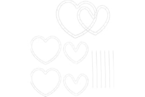 SHINEOFI Heart Shaped Flower Bouquet Holder Set, 48pcs Floral Arranging Grid Tool with 6 Large and 6 Small