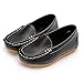 LONSOEN Toddler/Little Kid Boys Girls Soft Synthetic Leather Loafer Slip-On Boat-Dress Shoes/Sneakers