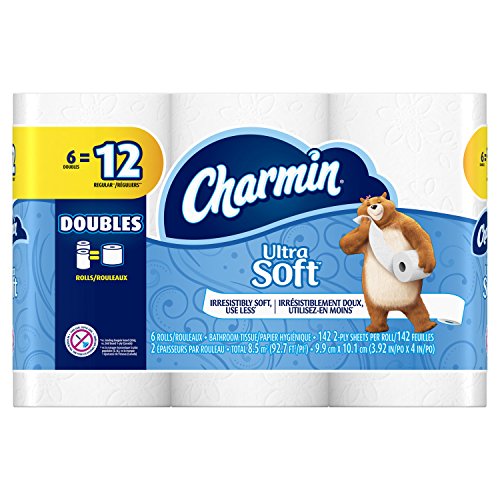 Charmin Ultra Soft Toilet Paper 6 Double Rolls