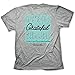 Cherished Girl Women's Thankful Grateful Blessed T-Shirt - Grey -XL