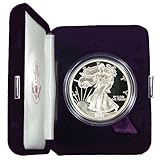 2001 Proof American Eagle Silver Dollar with Original Packaging & Certificate of Authenticity.