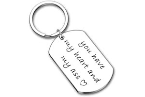 VANLOVEMAC Valentines Day Gift Keychain for Husband Boyfriend From Girlfriend Wife Anniversary Birthday Gifts For Couple Keyring Women Men You Have My Heart Him Her Wedding