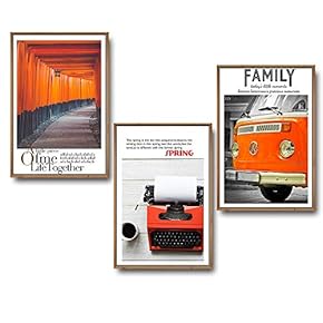 Framed for Living Room Bedroom Buildings Theme for x3 Panels