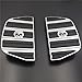HK Motorcycle Chrome Skull Zombie Passenger Footboard Insert Kit Traditional Shape TOURING FLHT FLT FLTR FLHR FLHS SOFTAIL FLSTC FLSTN FLSTF FLSTS DYNA FLD MODELS WITH D STYLE FOOTBOARDS