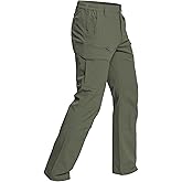 CARWORNIC Men's Quick Dry Tactical Hiking Pants Flex Water Resistant Lightweight Outdoor Fishing Cargo Work Pants 9 Pockets