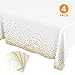 4 Pack Disposable Plastic Tablecloths, 54