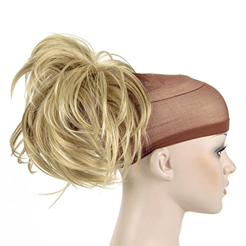 Onedor 12 Inch Adjustable Messy Style Ponytail Hair Extension Synthetic Hair-Piece with Jaw Claw (24H613)