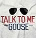 Brisco Brands Talk to Me Goose Aviator Sunglasses Baby Romper Boys or Girls