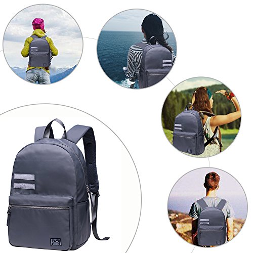 KAUKKO Laptop Outdoor Backpack, Travel Hiking& Camping Rucksack Pack, Casual Large College School Daypack, Shoulder Book Bags Back Fits 15" Laptop & Tablets (02grey) - Thumbnail 7