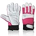 Women's Leather Gardening Gloves with Reinforced Fingers and Knuckles- By Piddlin' Jenny! (medium)