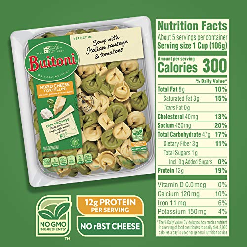 BUITONI Mixed Cheese Tortellini Refrigerated Pasta 20 oz. Family Pack