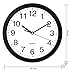 HeQiao 10 Inch Round Quartz Silent Non-Ticking Battery Operated Easy-Read Analog Clock for Home Office School