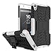 Sony Xperia XA Ultra Case, Nicelin Hard PC Material Cover and Silicone Inner Holder 2 in 1 Stand Case for Sony Xperia XA Ultra - [NOT for Xperia XA/Xperia X ] (White)